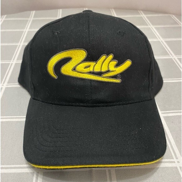 Rally Baseball Cap Adjustable Hoop & Loop Back Strap 100% Cotton Hat - Picture 1 of 6
